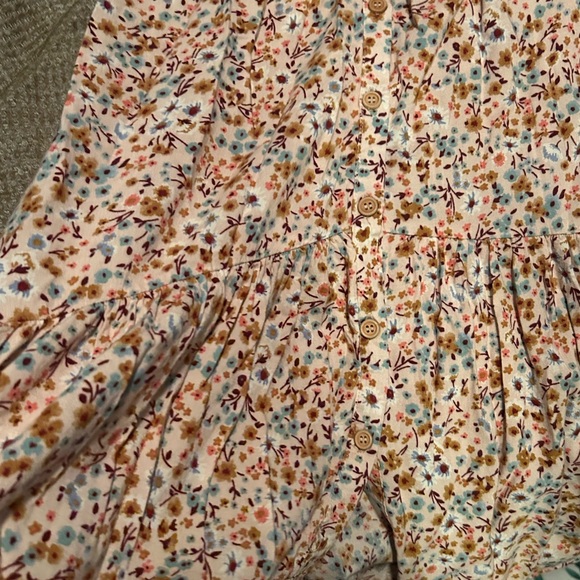 🤎🤠🥀👡Neutral Floral Button Down Maxi Dress - Picture 2 of 4